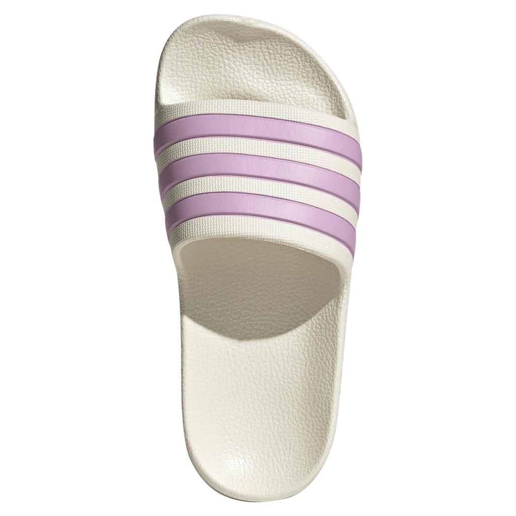 Taupe jongens en meisjes adidas Sportswear Adilette Aqua badslippers van rubber