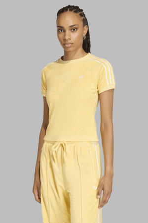 Terry Towel Cali T-shirt geel/wit