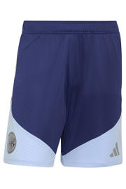thumbnail: Blauwe heren adidas Performance Senior Ajax Amsterdam voetbalshort Training van polyester met slim fit, elastische tailleband met koord en logo dessin