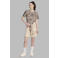 adidas Sportswear T-shirt beige/bruin panterprint