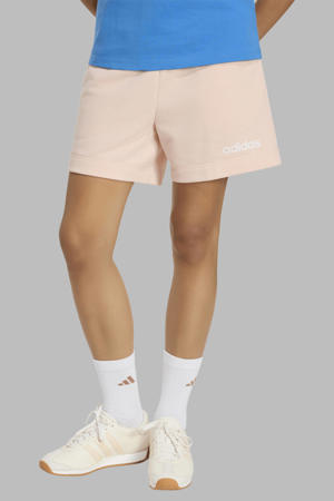 slim regular waist sweatshort lichtroze
