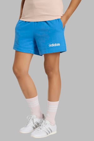 slim regular waist sweatshort blauw