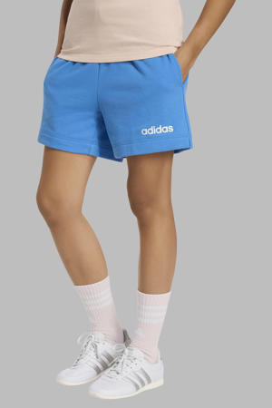 slim regular waist sweatshort blauw