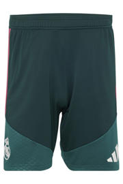 thumbnail: Groen en rode heren adidas Performance Senior Real Madrid voetbalshort Training van polyester met regular fit en logo dessin