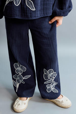 casual broek donkerblauw