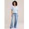 WE Fashion blouse lichtblauw broderie