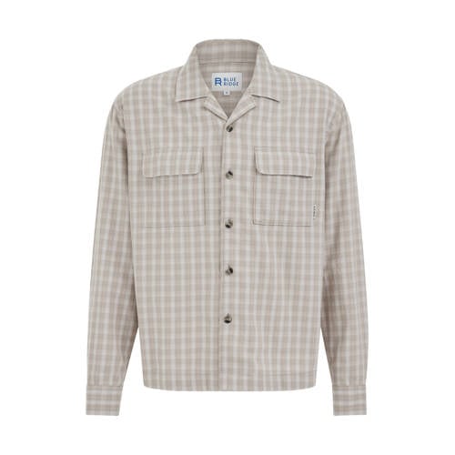 WE Fashion regular geruit casual overhemd grijs afbeelding