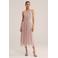 WE Fashion midi jurk met glitter lichtroze