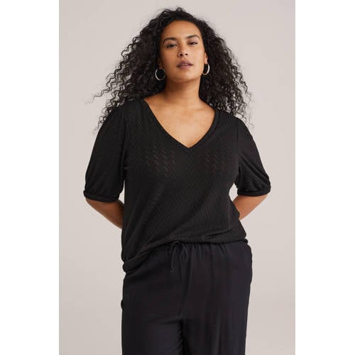 WE Fashion T-shirt zwart afbeelding