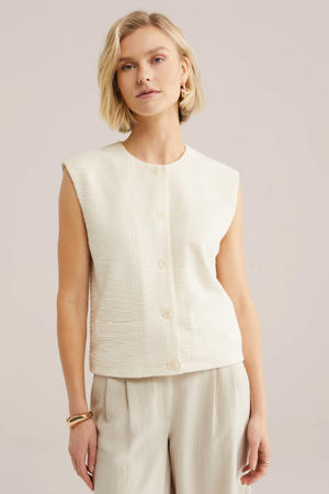 gilet ecru