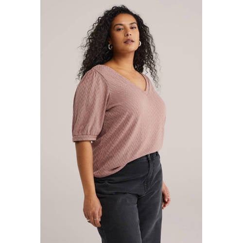WE Fashion T-shirt oudroze afbeelding