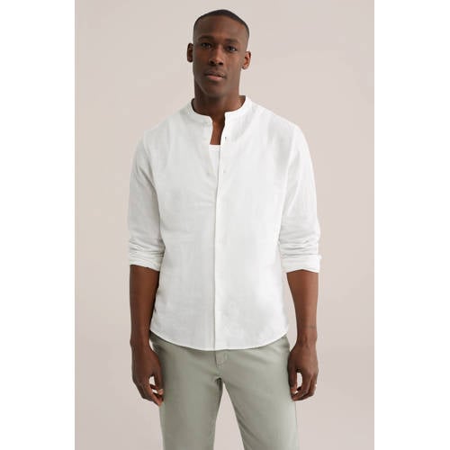 WE Fashion regular casual overhemd wit afbeelding