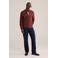 WE Fashion regular casual overhemd met linnen rood