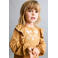 Mango Kids gebloemde sweater geel