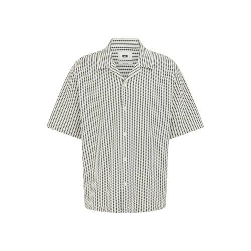 WE Fashion regular casual overhemd gebreid groen afbeelding
