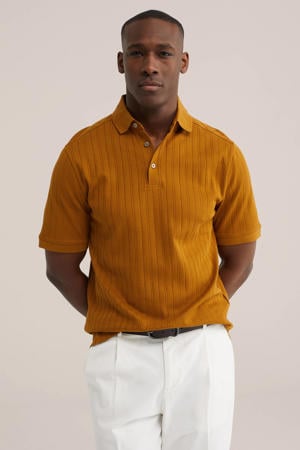 regular polo gebreid geel