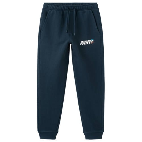 Mango Kids casual broek donkerblauw afbeelding