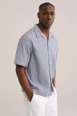 loose casual overhemd blauw