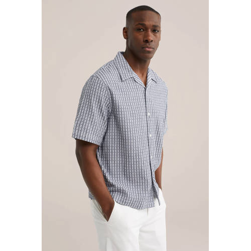 WE Fashion loose casual overhemd blauw afbeelding
