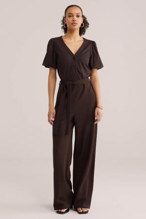 jumpsuit donkerbruin