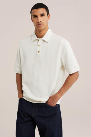 boxy gebreide polo - ivoor