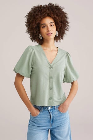 blouse lichtgroen