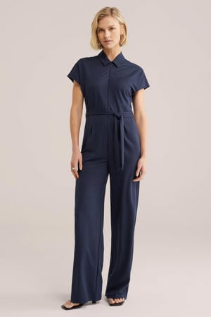 Aansluitend jumpsuit donkerblauw