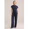 WE Fashion Aansluitend jumpsuit donkerblauw