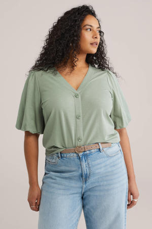 blouse lichtgroen