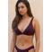 Sam Friday voorgevormde triangel bikinitop Flood donkerrood