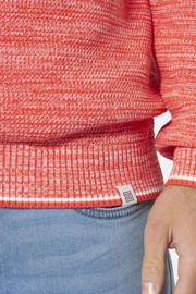 thumbnail: Babista katoenen gemêleerde gebreide trui Plus Size - koraalrood