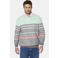 Babista katoenen relaxed fit gestreepte trui Plus Size - groen