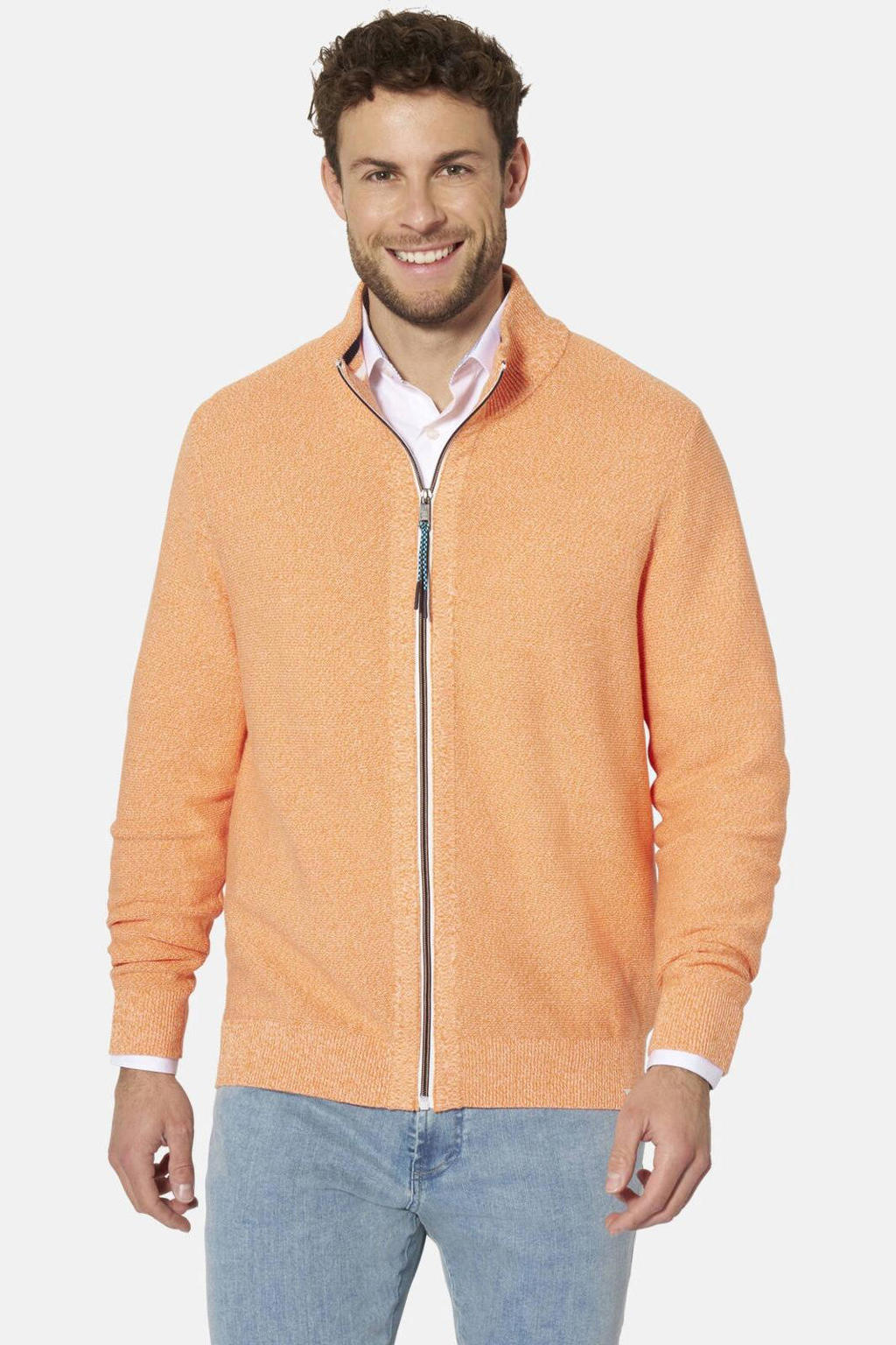 Babista katoenen gebreid vest Plus Size - oranje
