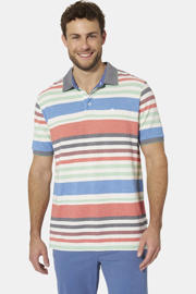 thumbnail: Babista regular fit gestreepte polo Plus Size - meerkleurig