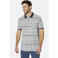 Babista regular fit gestreepte polo Plus Size - grijs