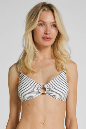 voorgevormde bikinitop Stripes wit