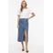 VILA denim spijkerrok medium blue denim