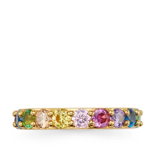 Kurt Geiger ring Be Kind met strass goudkleurig afbeelding