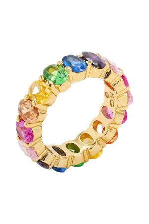 ring Oval Mix Band goudkleurig