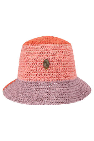 raffia bucket hat Eagle multi