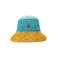 Kurt Geiger raffia bucket hat blauw/geel