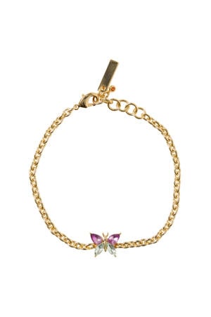 armband Butterfly goudkleurig