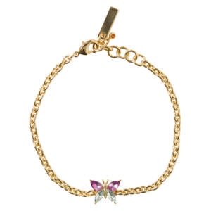 armband Butterfly goudkleurig