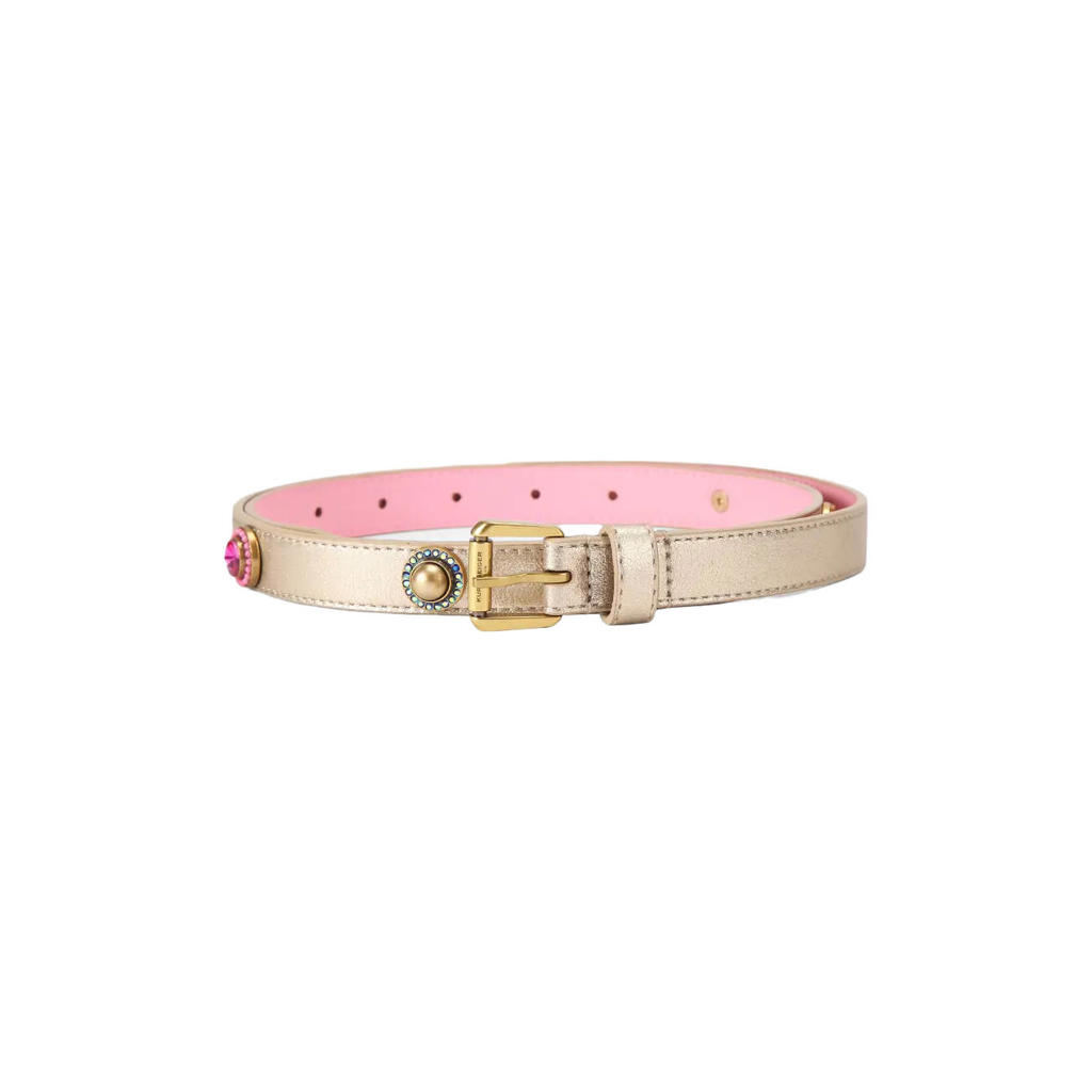 Kurt Geiger leren riem Octavia goudkleurig
