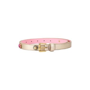 leren riem Octavia goudkleurig