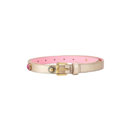 Kurt Geiger leren riem Octavia goudkleurig afbeelding