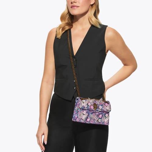 Kurt Geiger crossbody tas Mini Kensington Butterfly paars afbeelding