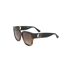 zonnebril Chelsea Square met tortoise print bruin