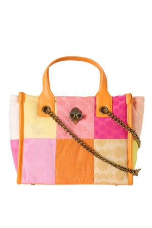 badstof shopper Hoxton Small oranje/roze