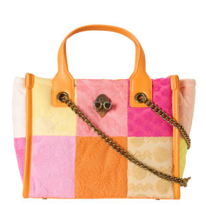 badstof shopper Hoxton Small oranje/roze